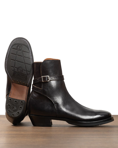 Clinch Boots Jodhpur Boot - Black Overdyed Horsebutt - CN Last - Standard & Strange
