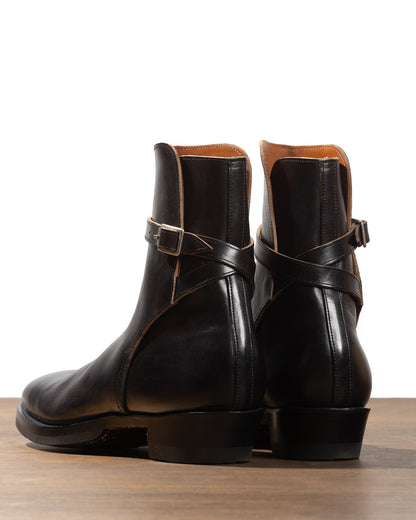 Clinch Boots Jodhpur Boot - Black Overdyed Horsebutt - CN Last - Standard & Strange