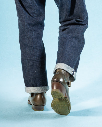 Clinch Boots Engineer Boots - Green Overdyed Horsebutt - CN Wide Last - Standard & Strange