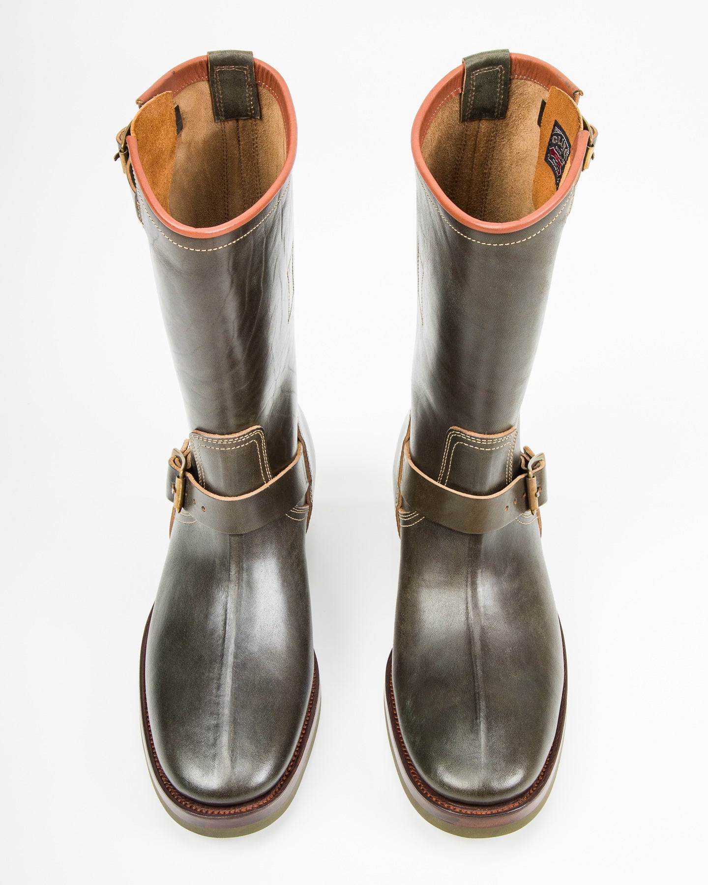Clinch Boots Engineer Boots - Green Overdyed Horsebutt - CN Wide Last - Standard & Strange