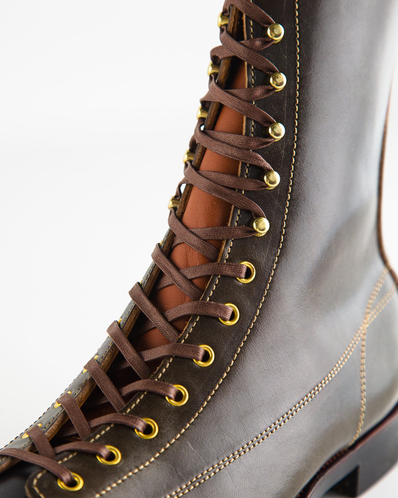 Gary Boots - Dark Green Overdyed Horsebutt - CN-Wide Soft-Toe Last