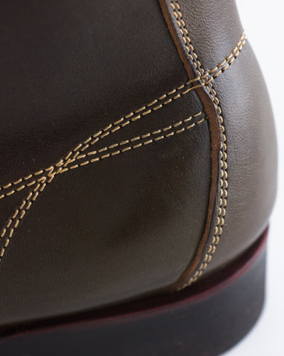 Clinch Boots Gary Boots - Dark Green Overdyed Horsebutt - CN-Wide Soft-Toe Last - Standard & Strange