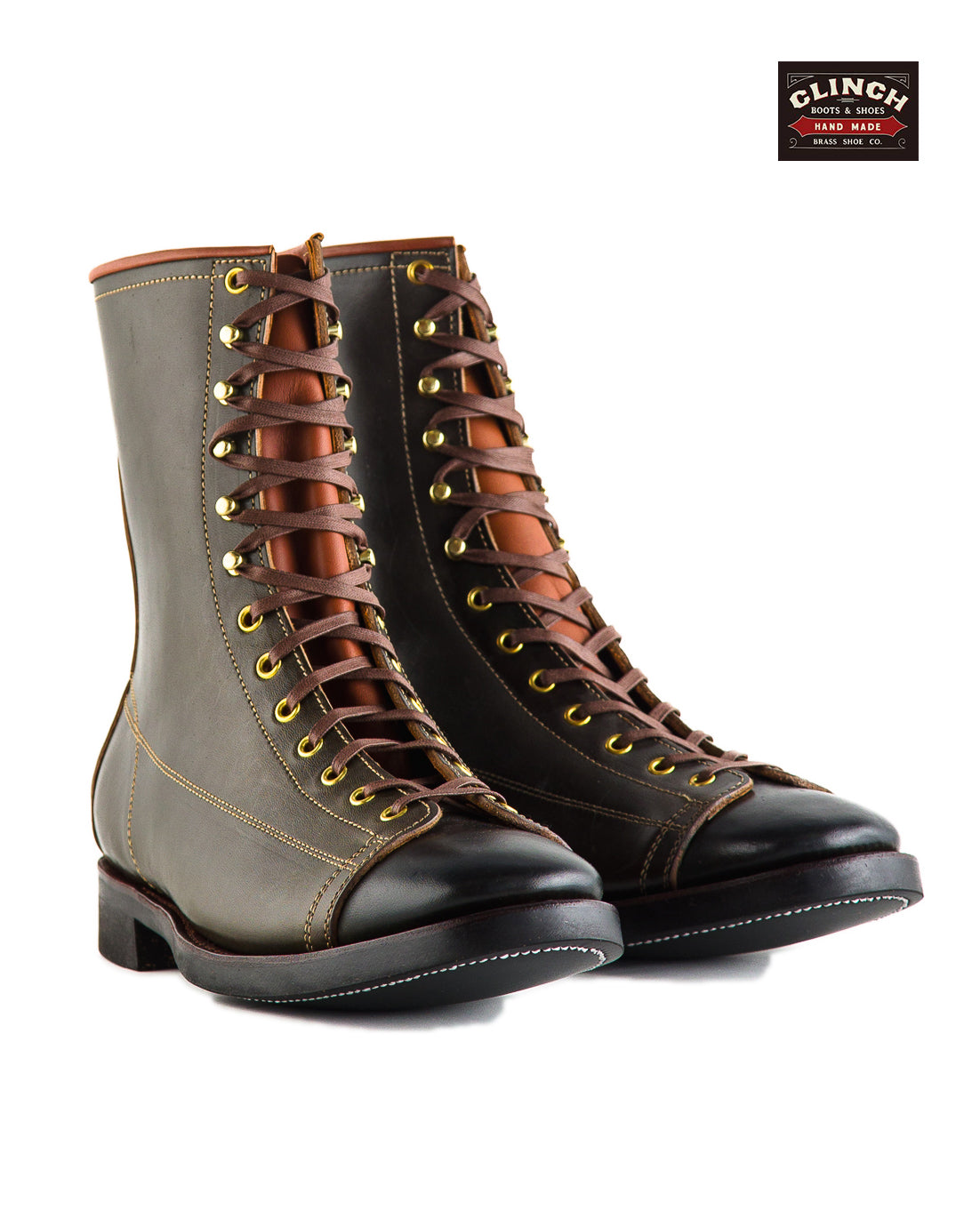 Clinch Boots Gary Boots - Dark Green Overdyed Horsebutt - CN-Wide Soft-Toe Last - Standard & Strange