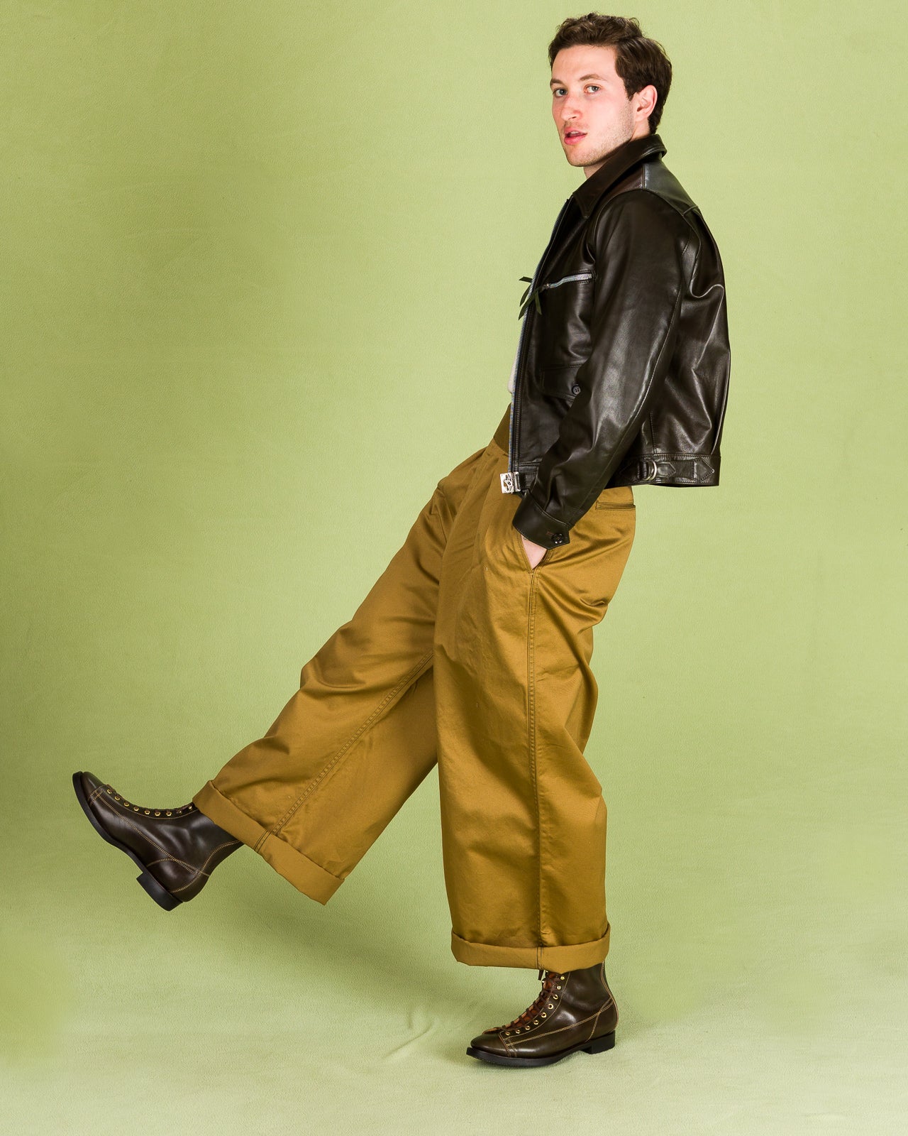 Clinch Boots Gary Boots - Dark Green Overdyed Horsebutt - CN-Wide Soft-Toe Last - Standard & Strange