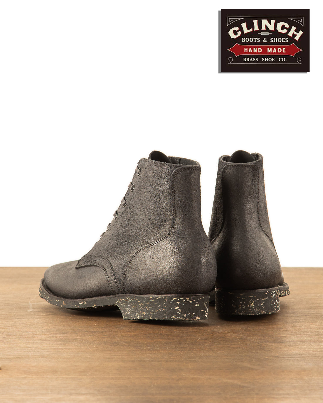 Clinch Boots Yeager Boot - Black Gustave Roughout - CN-S Last - Standard & Strange