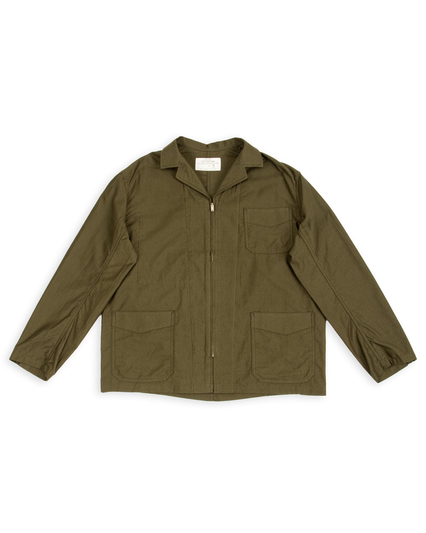 Clinch Boots BSC Uniform Light Moleskin French Zip Jacket - Green - Standard & Strange