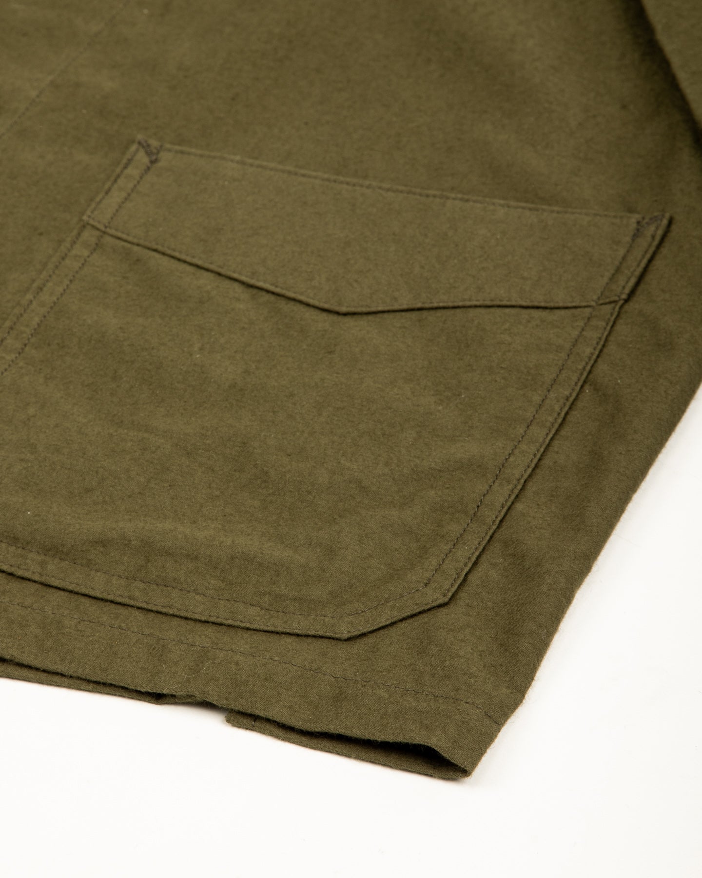 Clinch Boots BSC Uniform Light Moleskin French Zip Jacket - Green - Standard & Strange