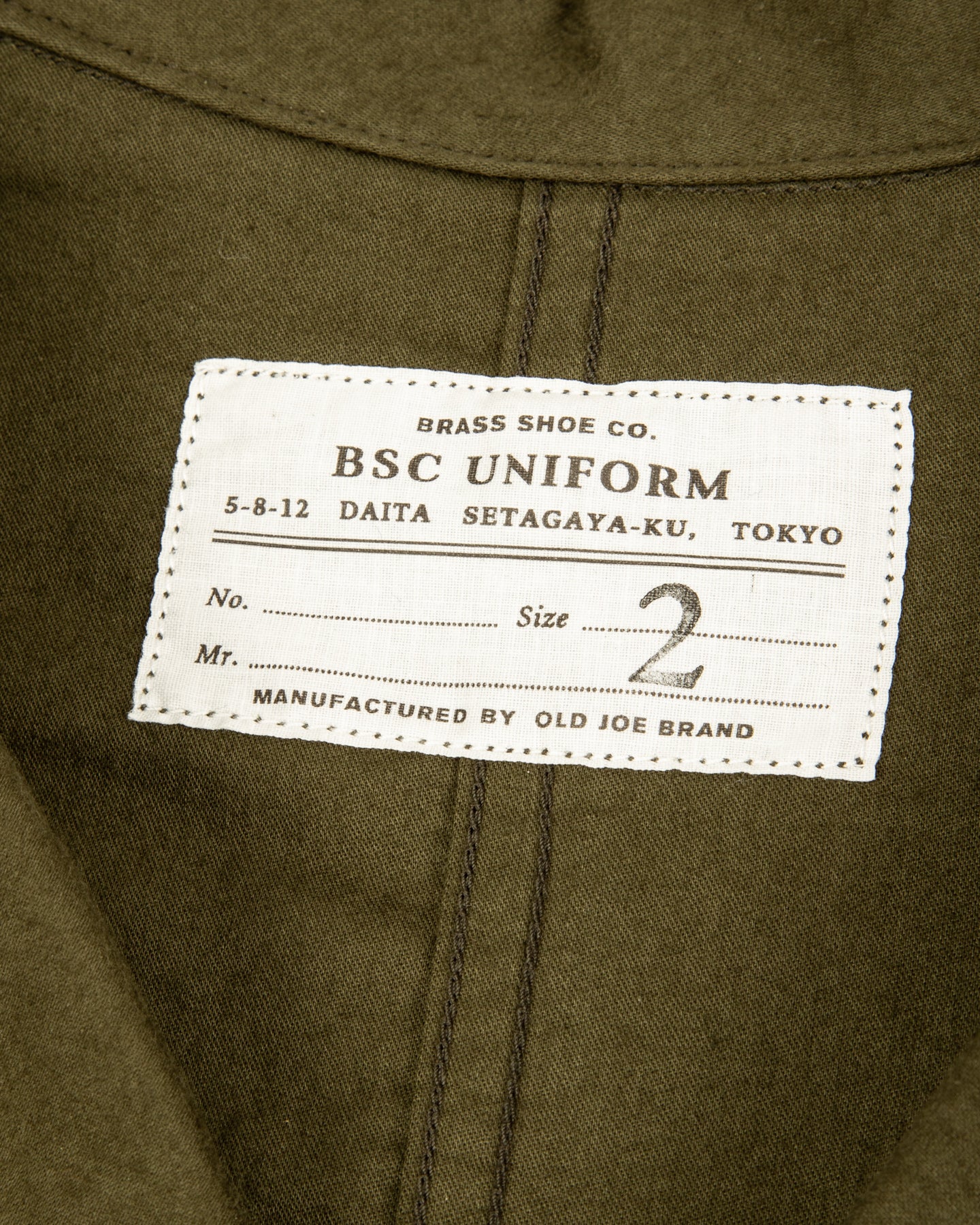 Clinch Boots BSC Uniform Light Moleskin French Zip Jacket - Green - Standard & Strange
