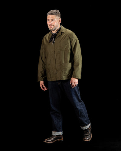 Clinch Boots BSC Uniform Light Moleskin French Zip Jacket - Green - Standard & Strange