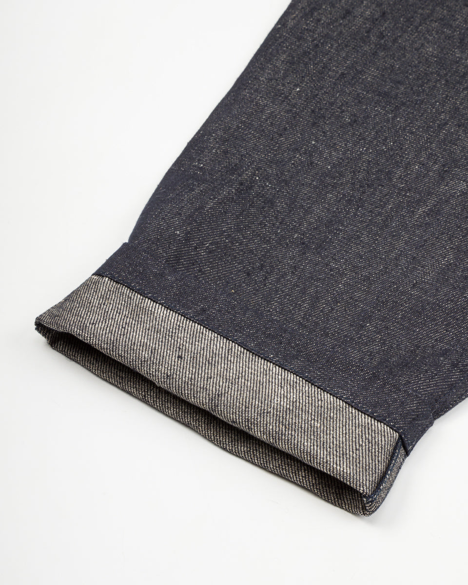 De Bonne Facture Balloon Trousers - Indigo Blue Linen Denim - Standard & Strange