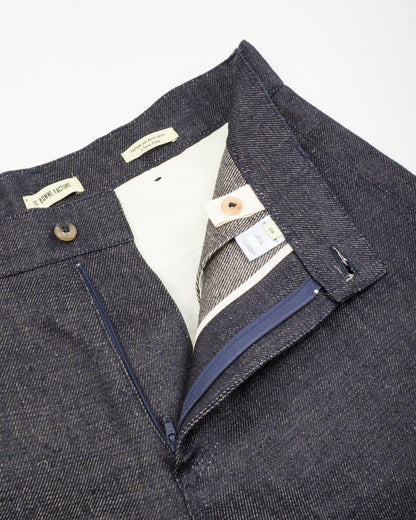 De Bonne Facture Balloon Trousers - Indigo Blue Linen Denim - Standard & Strange