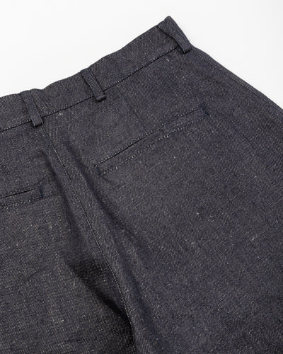 De Bonne Facture Balloon Trousers - Indigo Blue Linen Denim - Standard & Strange