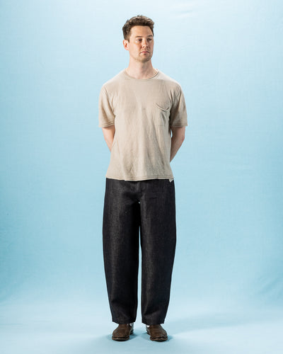 De Bonne Facture Balloon Trousers - Indigo Blue Linen Denim - Standard & Strange