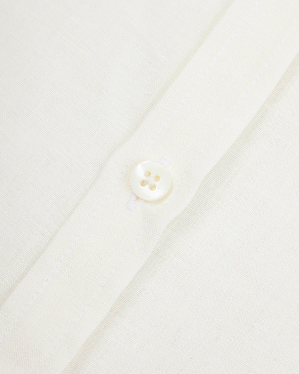 De Bonne Facture Essential Shirt - Off White Belgian Light Linen - Standard & Strange