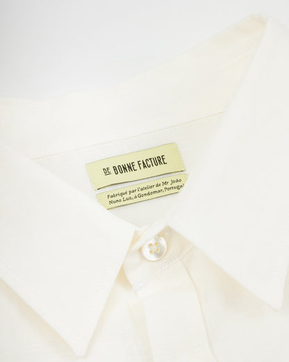 De Bonne Facture Essential Shirt - Off White Belgian Light Linen - Standard & Strange