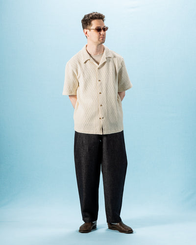 De Bonne Facture Holiday Shirt - Undyed Cotton Crochet Weave - Standard & Strange