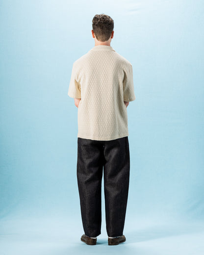 De Bonne Facture Holiday Shirt - Undyed Cotton Crochet Weave - Standard & Strange