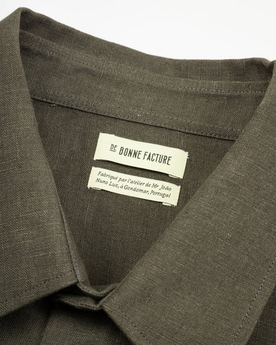 De Bonne Facture Two Pocket Overshirt - Arabica Belgian Linen - Standard & Strange