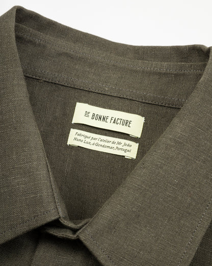 De Bonne Facture Two Pocket Overshirt - Arabica Belgian Linen - Standard & Strange