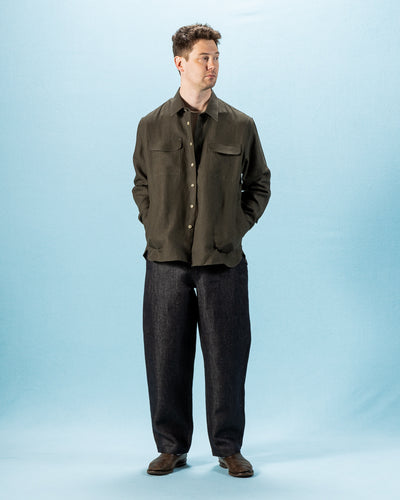 De Bonne Facture Two Pocket Overshirt - Arabica Belgian Linen - Standard & Strange