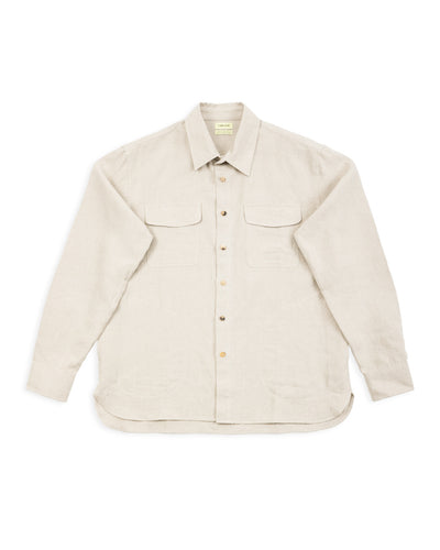 De Bonne Facture Two Pocket Overshirt - Undyed Flax Belgian Linen - Standard & Strange