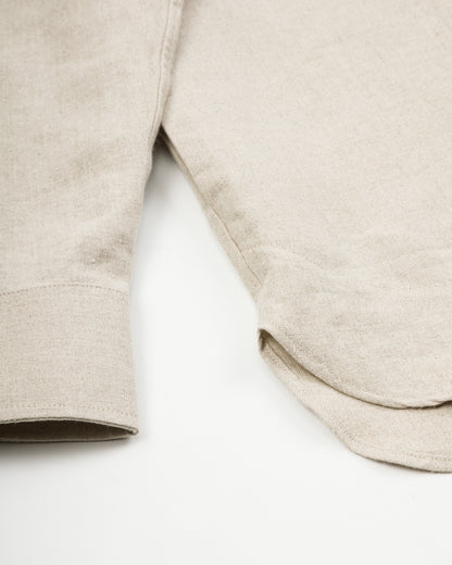 De Bonne Facture Two Pocket Overshirt - Undyed Flax Belgian Linen - Standard & Strange