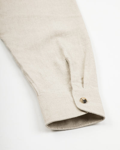 De Bonne Facture Two Pocket Overshirt - Undyed Flax Belgian Linen - Standard & Strange