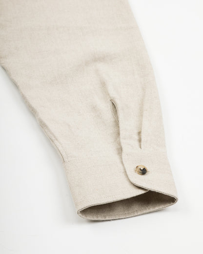 De Bonne Facture Two Pocket Overshirt - Undyed Flax Belgian Linen - Standard & Strange