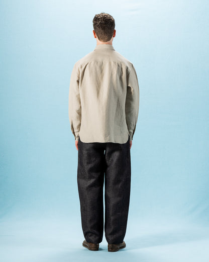 De Bonne Facture Two Pocket Overshirt - Undyed Flax Belgian Linen - Standard & Strange