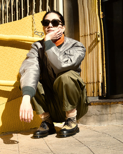 Dr. Martens 3989 Brogue Shoes - Green Multi Leather - Standard & Strange