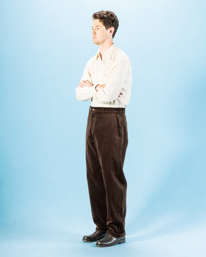 De Bonne Facture Balloon Trousers - Brown Corduroy - Standard & Strange