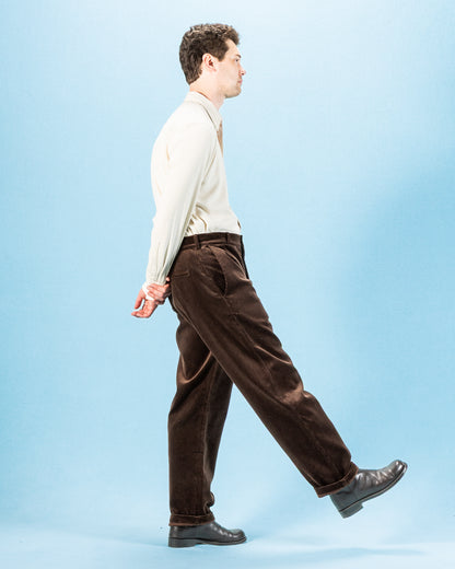 De Bonne Facture Balloon Trousers - Brown Corduroy - Standard & Strange