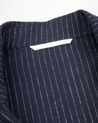 De Bonne Facture Double Breasted Jacket - Navy Pinstripe - Standard & Strange