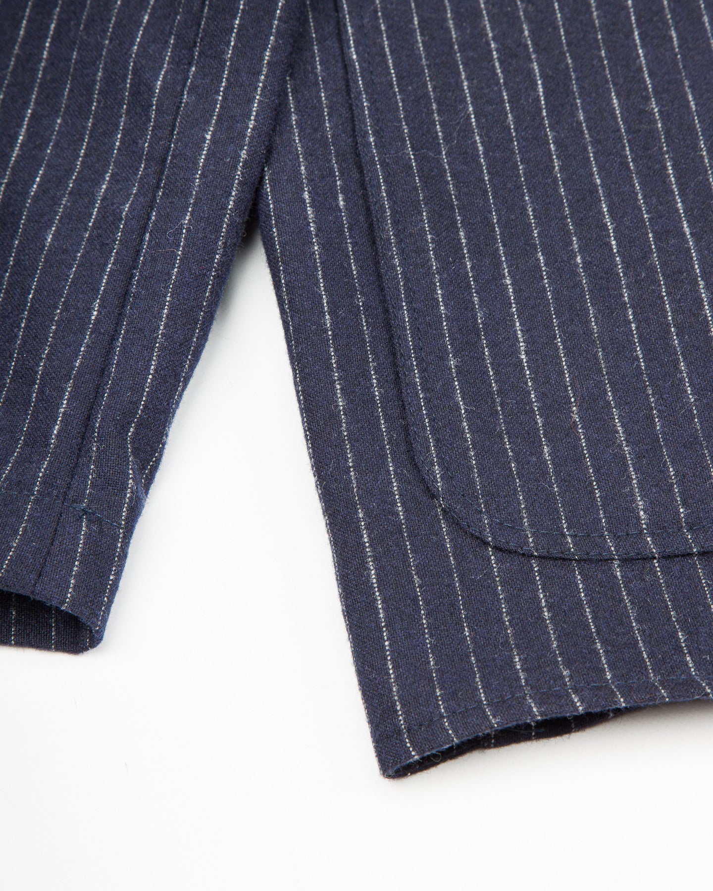 De Bonne Facture Double Breasted Jacket - Navy Pinstripe - Standard & Strange