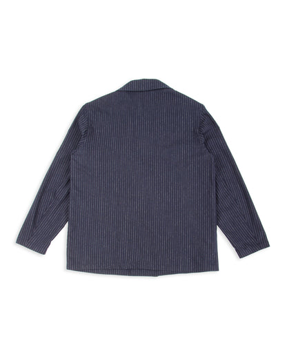 De Bonne Facture Double Breasted Jacket - Navy Pinstripe - Standard & Strange