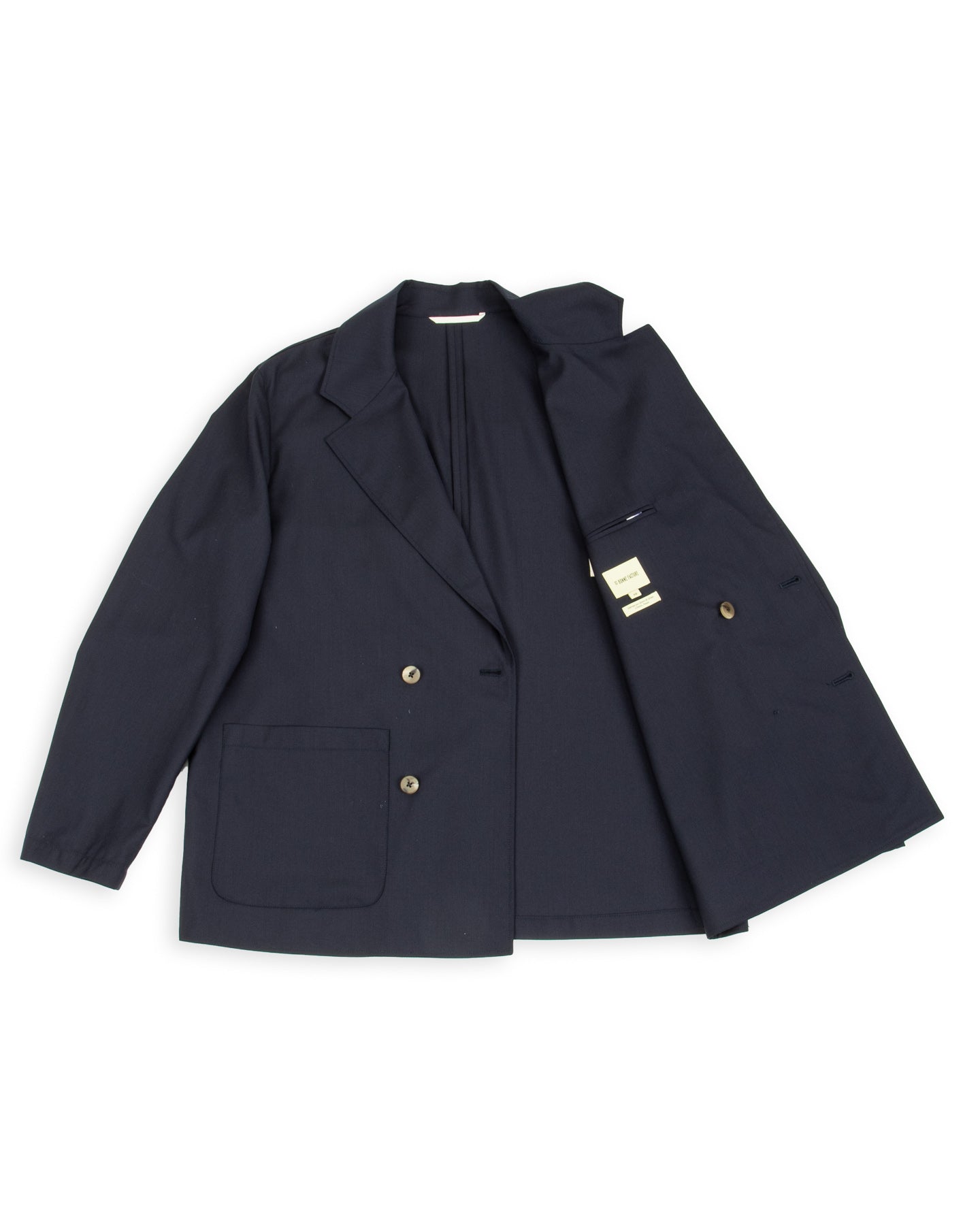 Double Breasted Jacket - Navy Wool – Standard & Strange