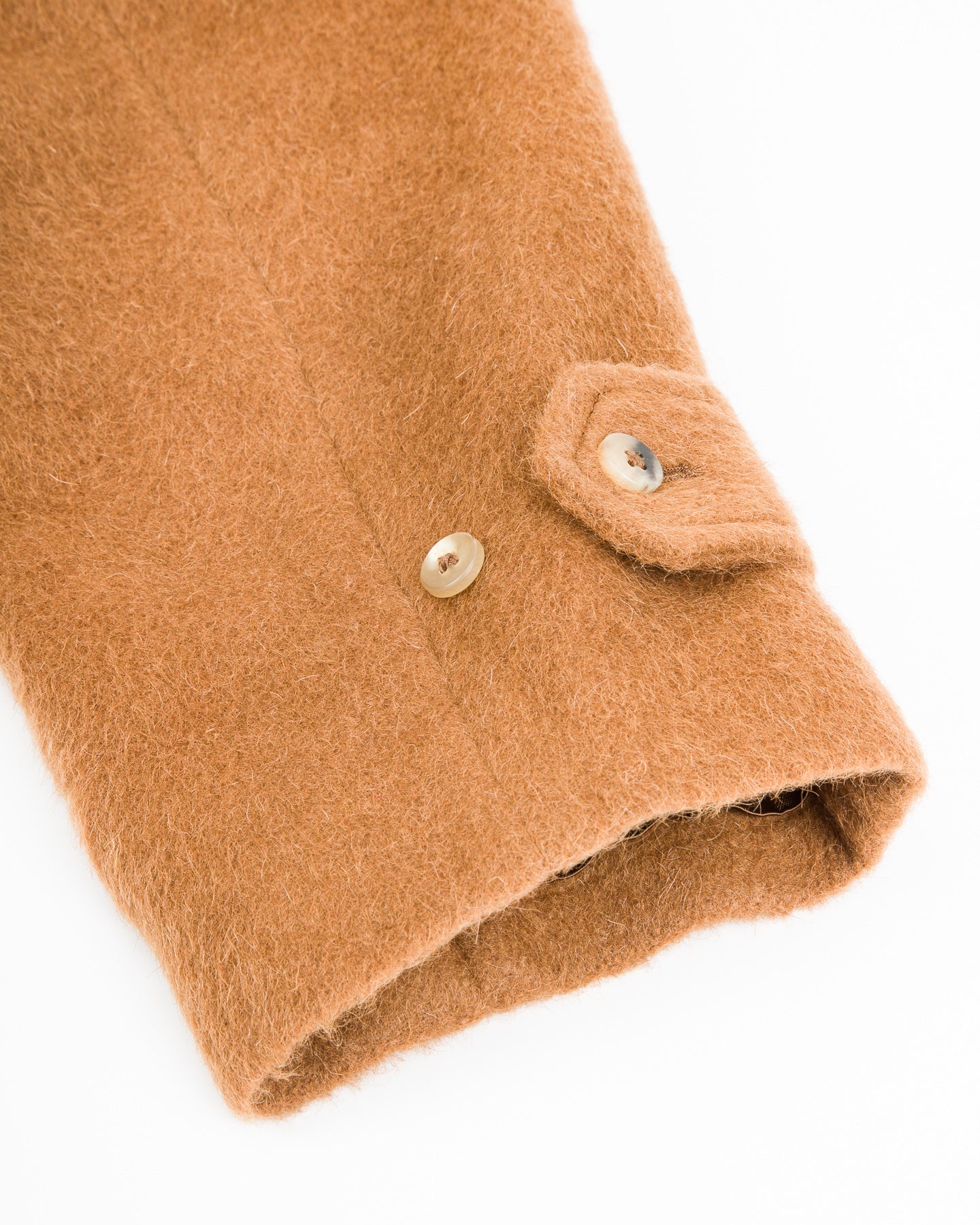 De Bonne Facture Grandad Coat - Pecan Alpaca - Standard & Strange