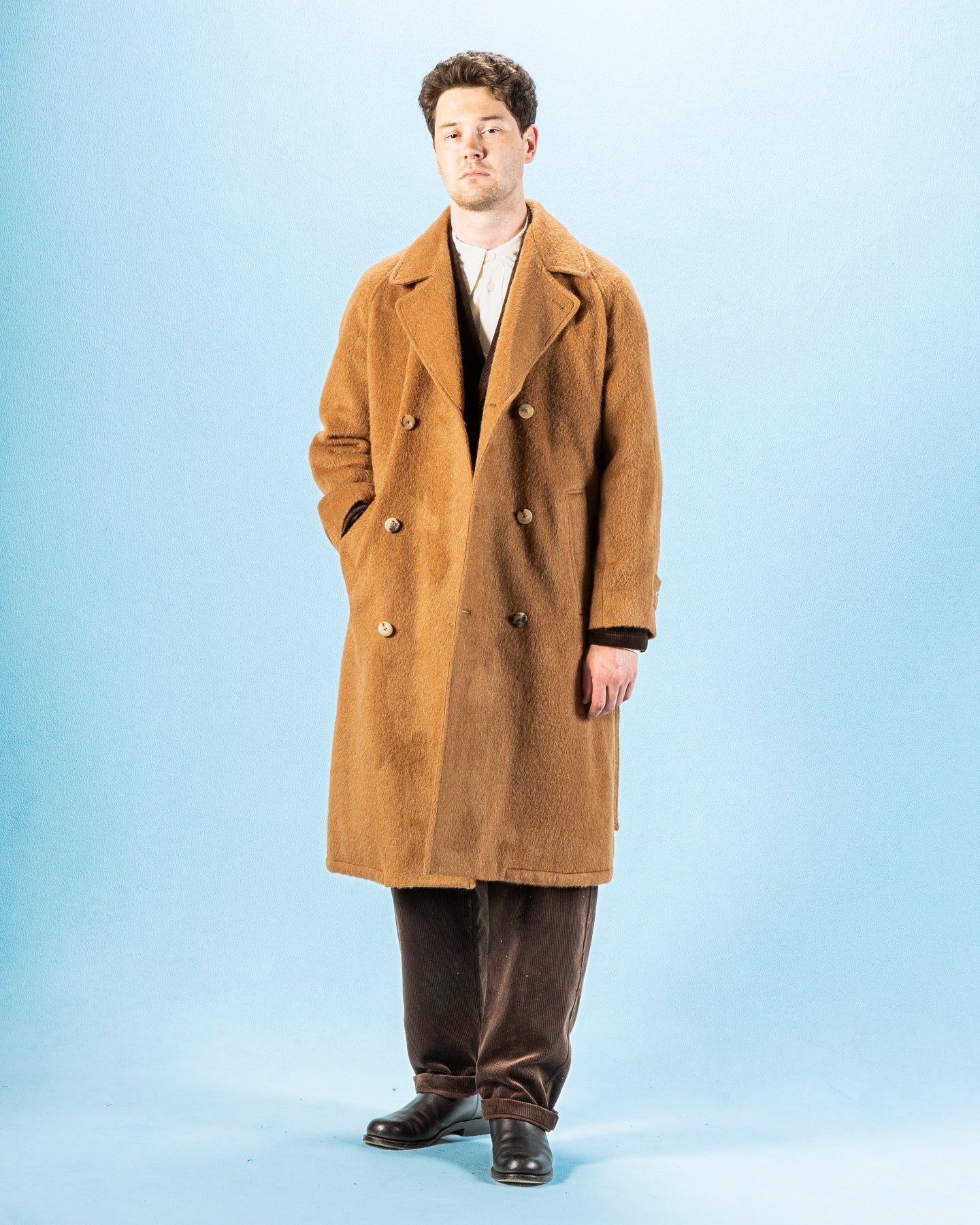Grandad Coat - Pecan Alpaca – Standard & Strange