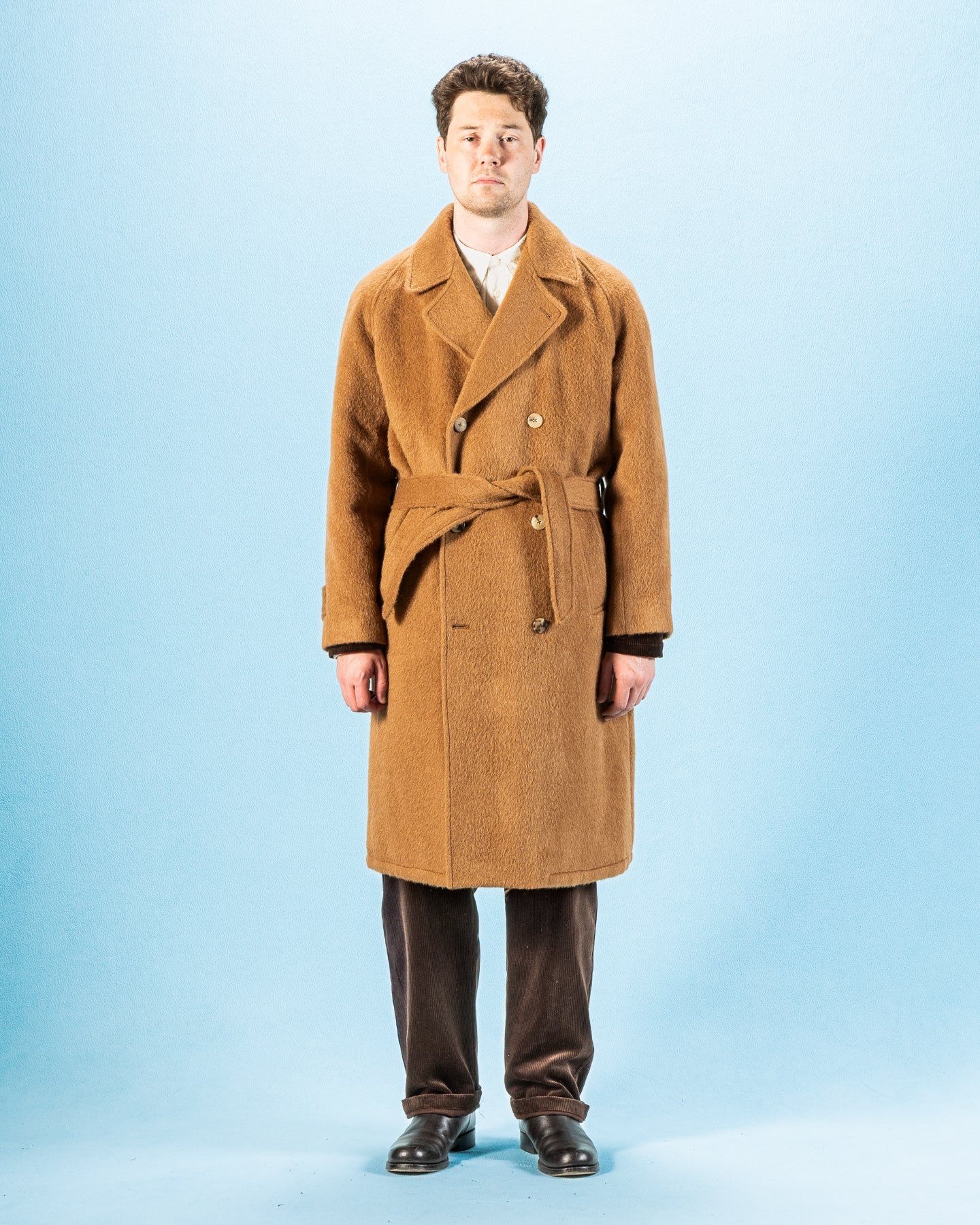 De Bonne Facture Grandad Coat - Pecan Alpaca - Standard & Strange