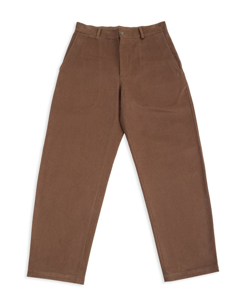 De Bonne Facture Balloon Trousers - Brown Heavy Cotton Drill - Standard & Strange