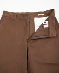 De Bonne Facture Balloon Trousers - Brown Heavy Cotton Drill - Standard & Strange