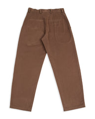 De Bonne Facture Balloon Trousers - Brown Heavy Cotton Drill - Standard & Strange