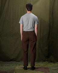 De Bonne Facture Balloon Trousers - Brown Heavy Cotton Drill - Standard & Strange