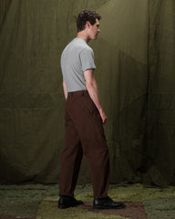 De Bonne Facture Balloon Trousers - Brown Heavy Cotton Drill - Standard & Strange