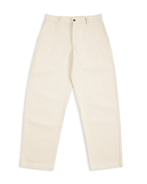 De Bonne Facture Balloon Trousers - Cream Heavy Cotton Drill - Standard & Strange