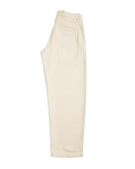 De Bonne Facture Balloon Trousers - Cream Heavy Cotton Drill - Standard & Strange