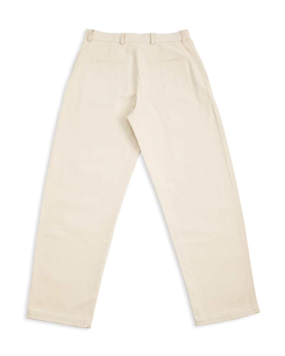 De Bonne Facture Balloon Trousers - Cream Heavy Cotton Drill - Standard & Strange