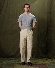 De Bonne Facture Balloon Trousers - Cream Heavy Cotton Drill - Standard & Strange