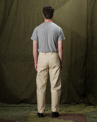 De Bonne Facture Balloon Trousers - Cream Heavy Cotton Drill - Standard & Strange