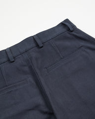 De Bonne Facture Balloon Trousers - Navy Heavy Cotton Drill - Standard & Strange